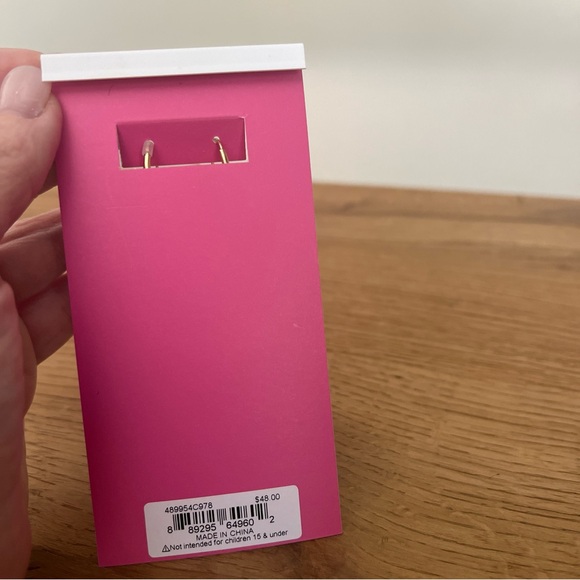 Betsey Johnson Book Smart Pencil Linear Earrings - Picture 6 of 6